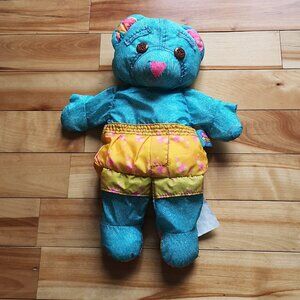 VINTAGE 1996 Tyco Splash Time Doodle Bear Stuffed Animal